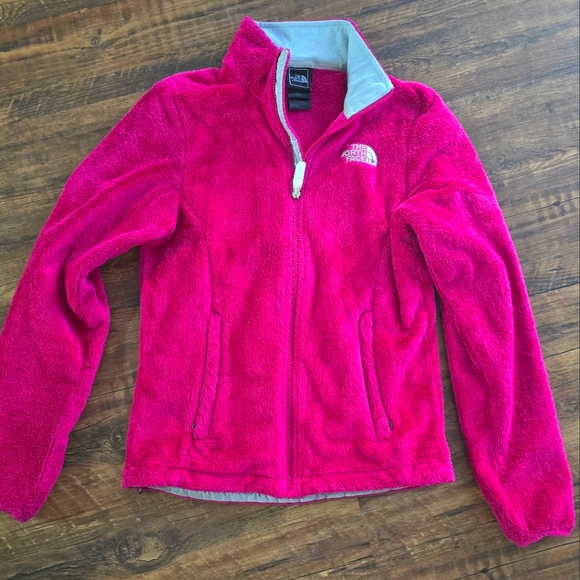 North Face Jacket Osito Fleece Zipup XS Hot Pink Magenta - Picture 1 of 5